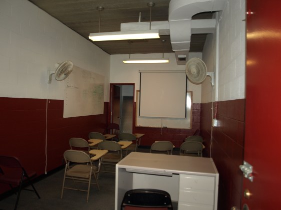 Honestly, you can tell team meetings were never really intended to be held here, can't you?